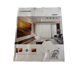 MAGCUBIC HY300 Pro+ Portable Home Theater Projector WiFi HDMI Android iOS White